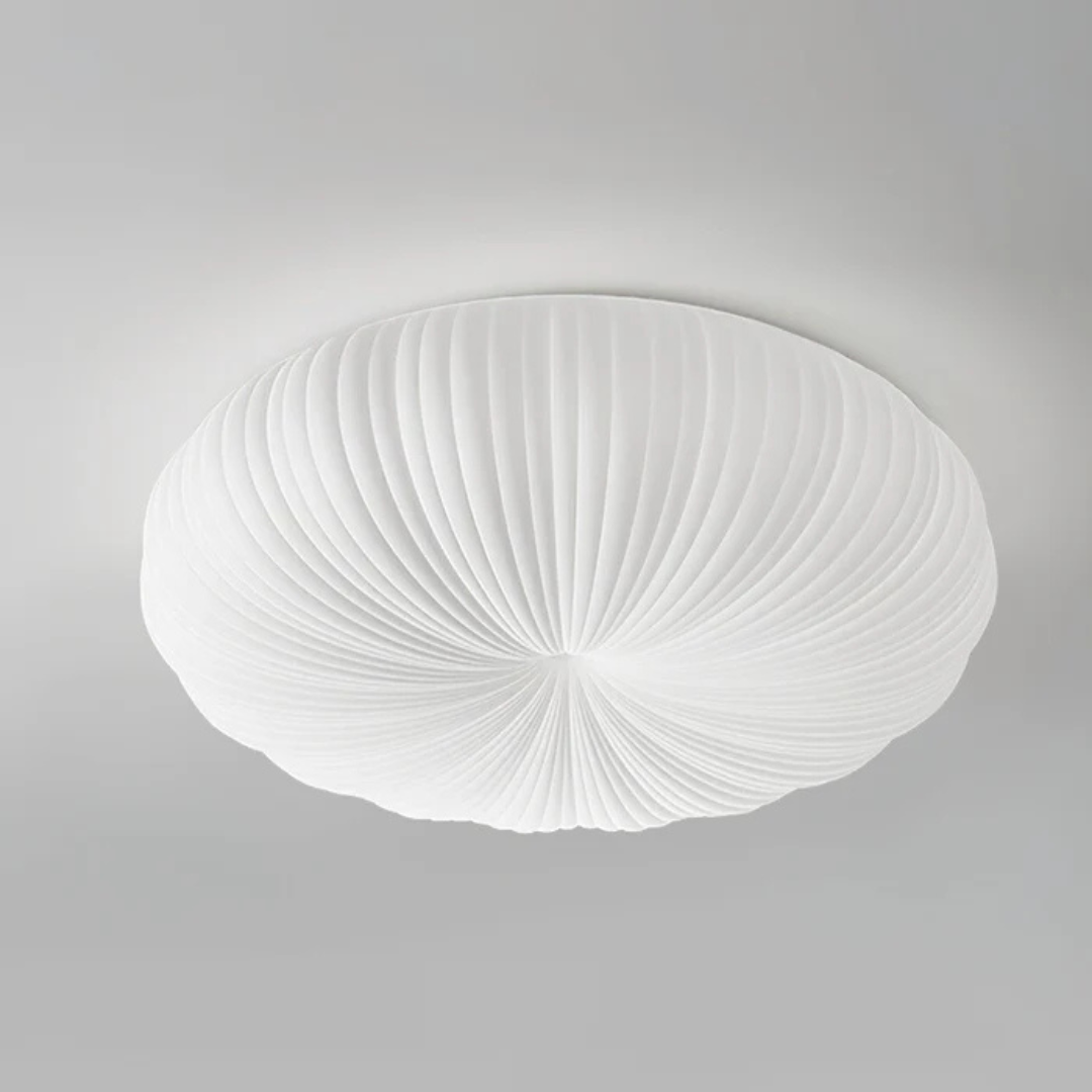 Olara Pleated LED Flush Ceiling Light