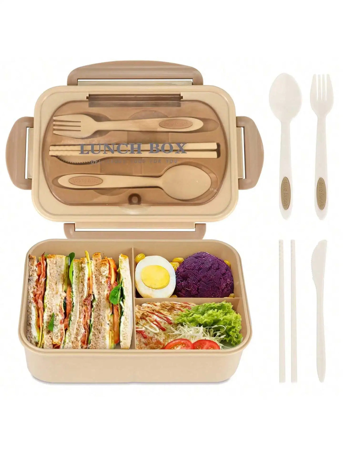 MealMate Bento-Lunchbox mit 4 Fächern