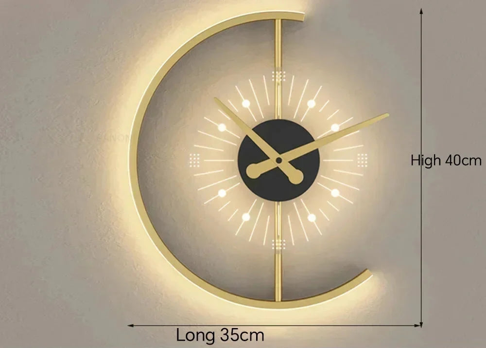 Lunaris Wanduhrenlampe
