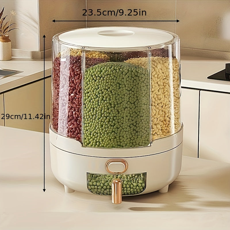 Rotating Airtight Grain & Cereal Dispenser