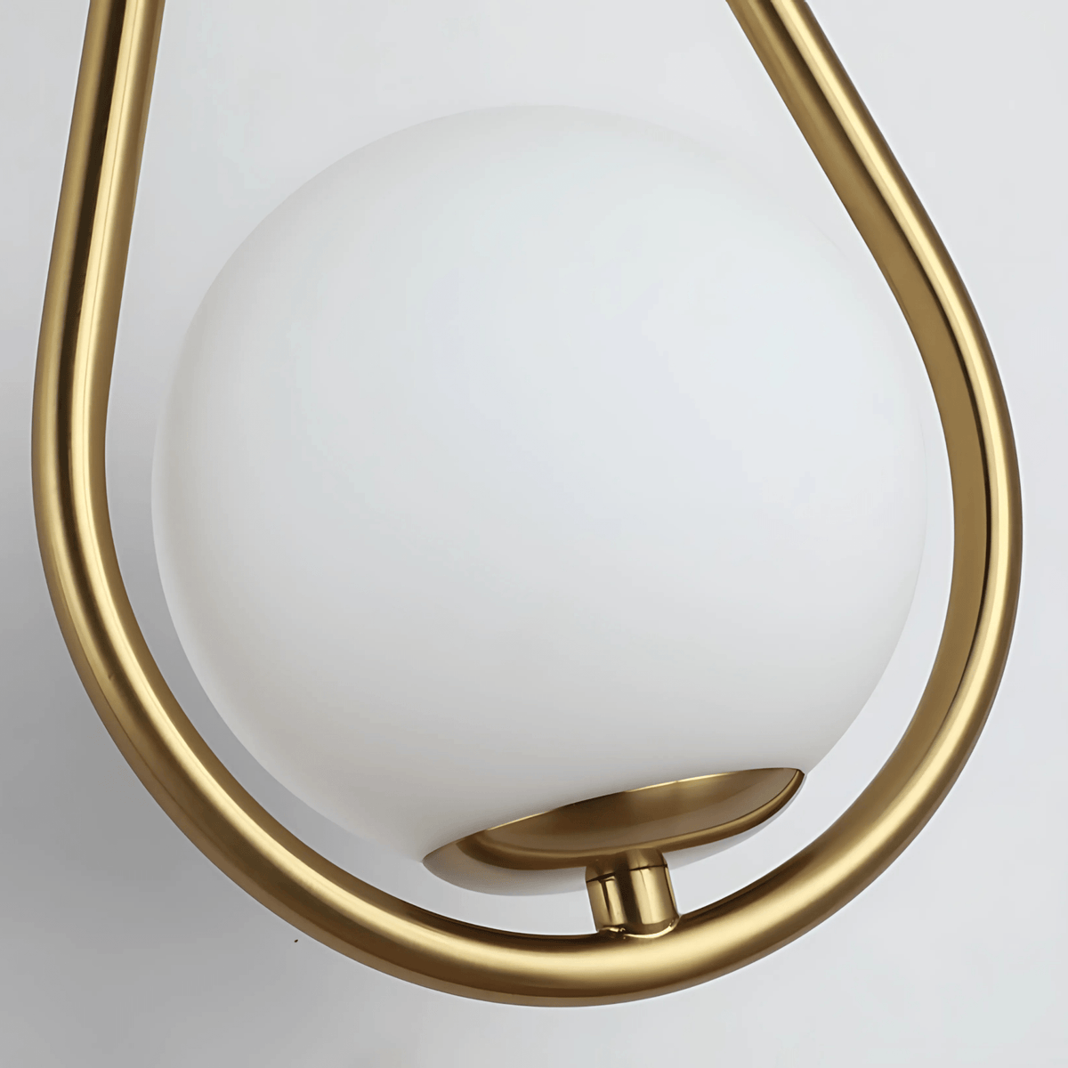 Droplet Teardrop Frosted Globe Wall Light