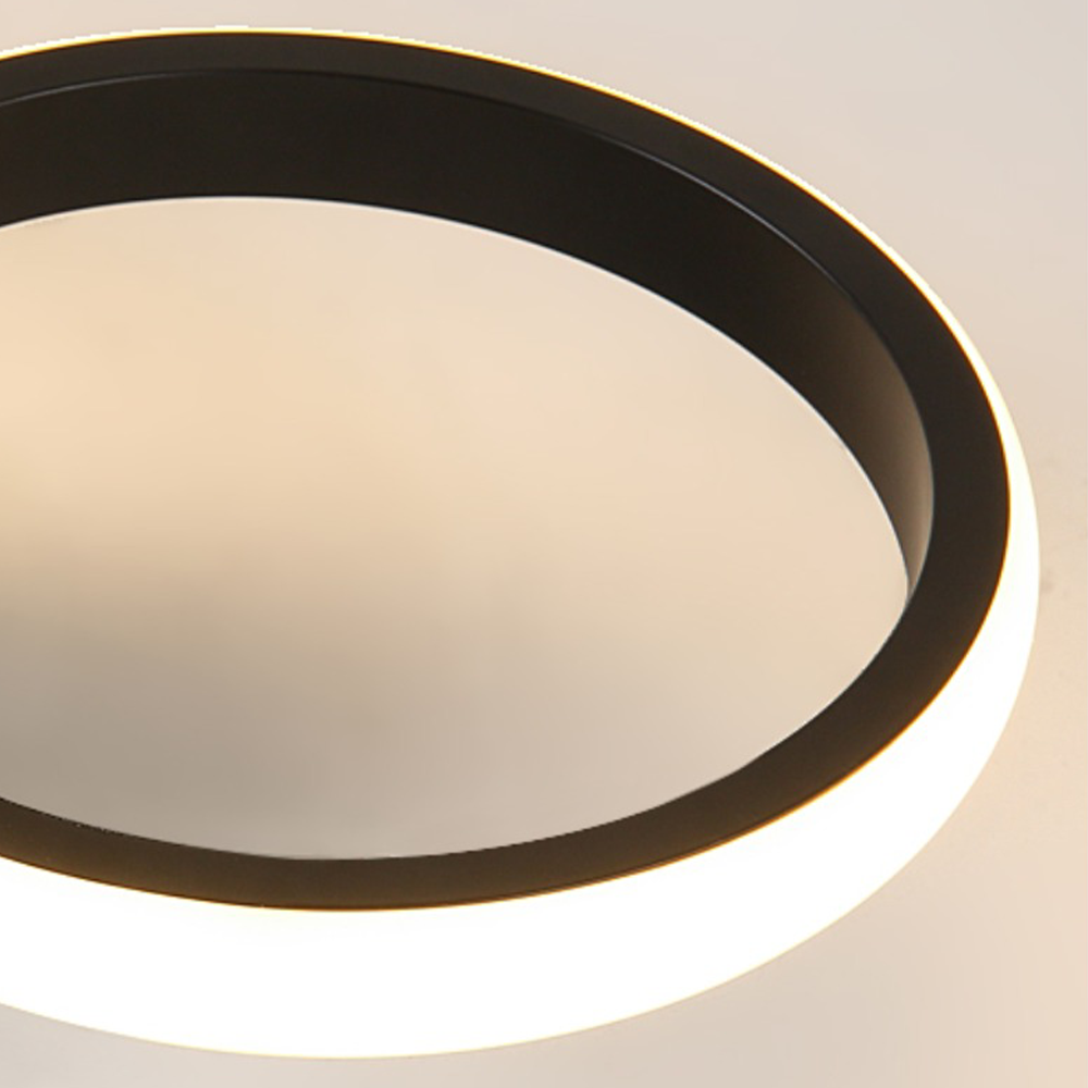 Überlappende LED-Deckenleuchte mit Ringdesign