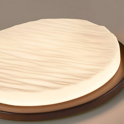 Art-Déco-Deckenleuchte aus geformtem Glas mit LED