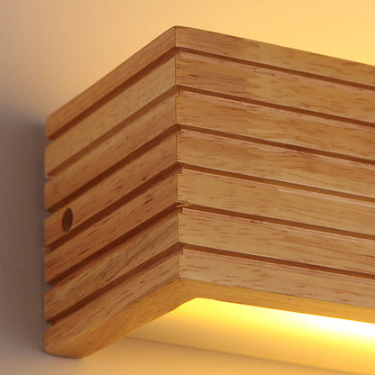 Wooden Acrylic LED Wall Lamp