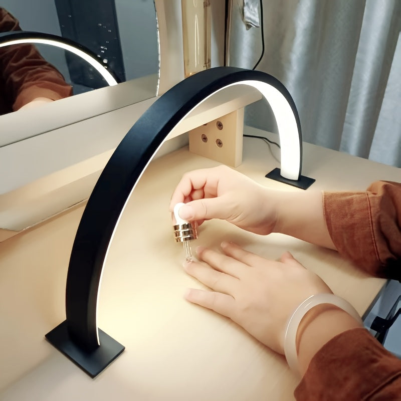 LED-Schreibtischlampe Halbmond