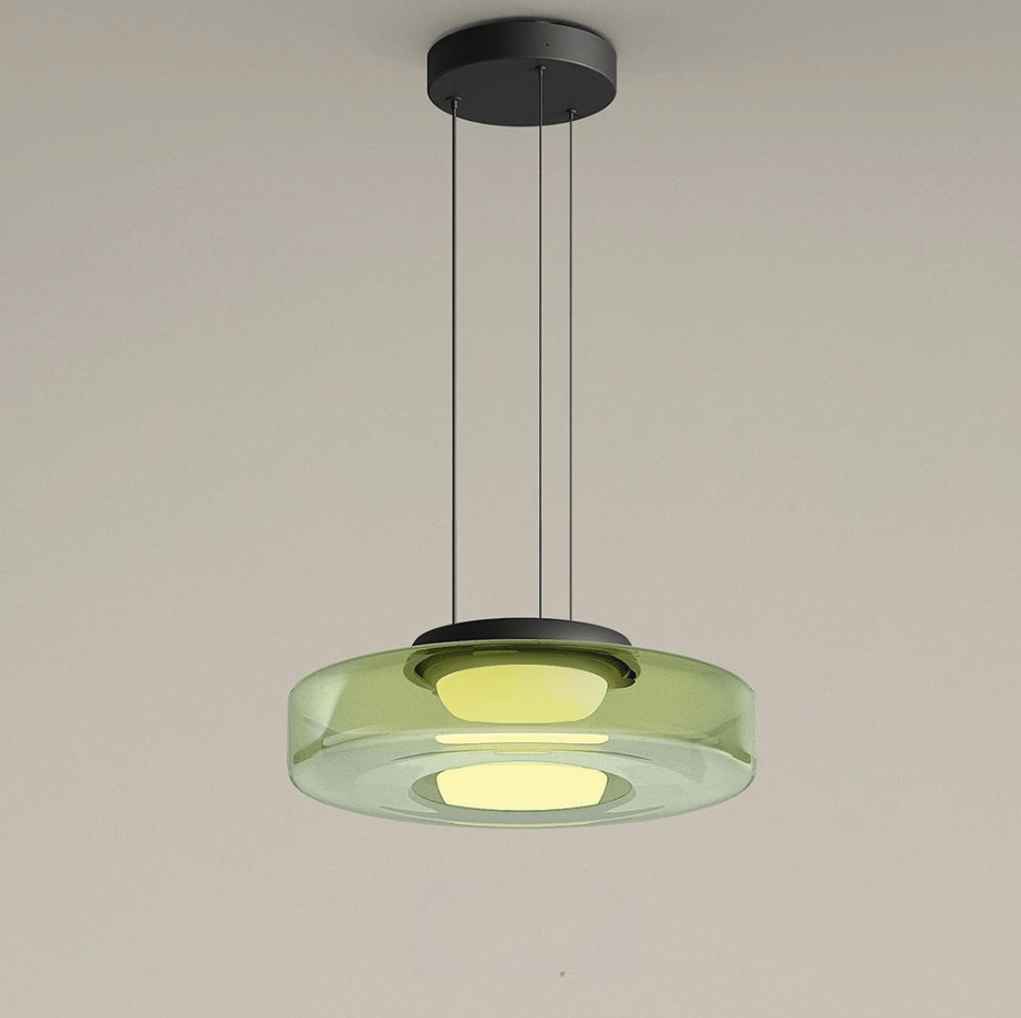 Bauhaus Tiered Glass LED Pendant