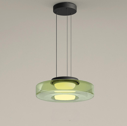 Bauhaus Tiered Glass LED Pendant
