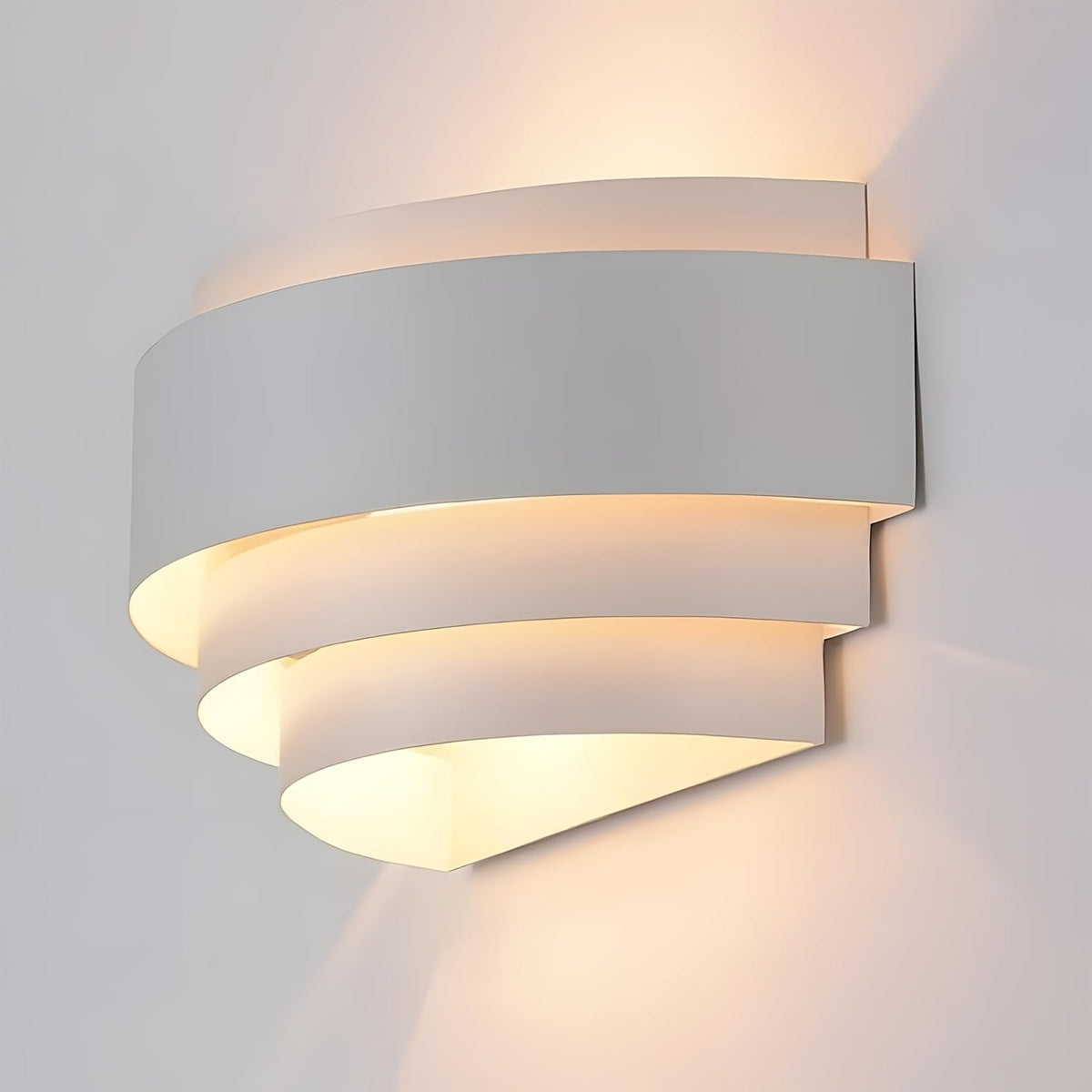 Layered Metal Up & Down Wall Sconce