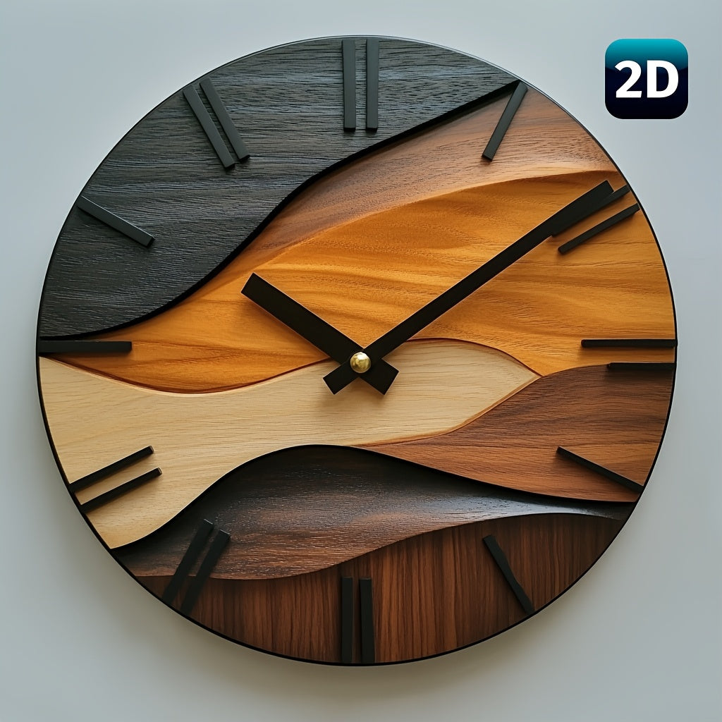 Künstlerische runde Wanduhr