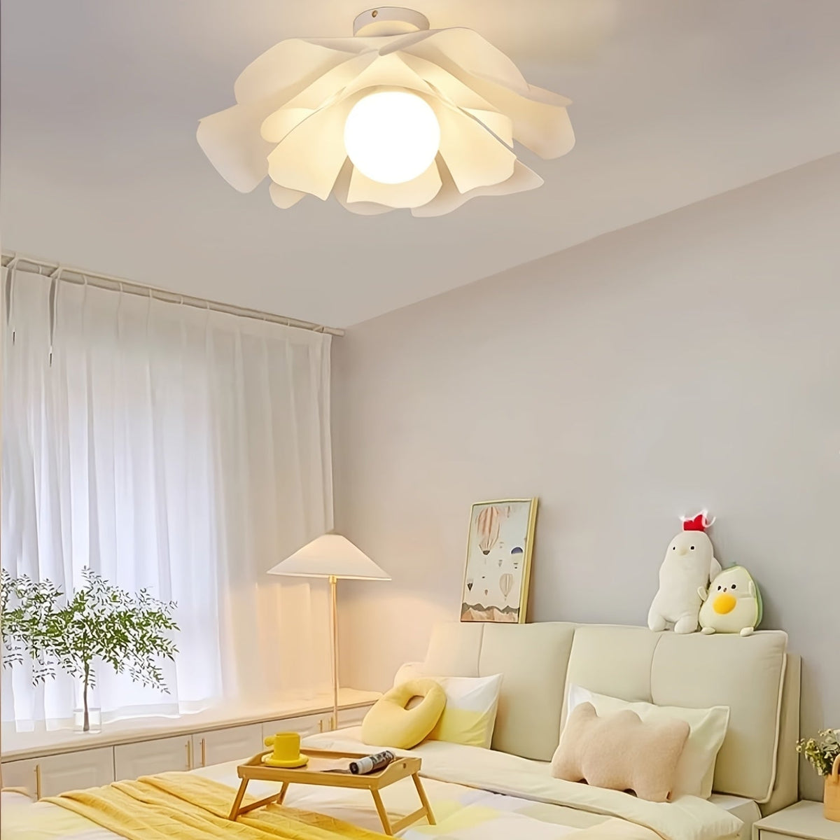 Petal Bloom Semi-Flush Ceiling Light