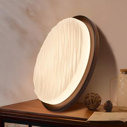 Art-Déco-Deckenleuchte aus geformtem Glas mit LED