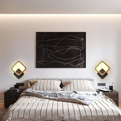 Quadratische dreifarbige LED-Wandleuchte