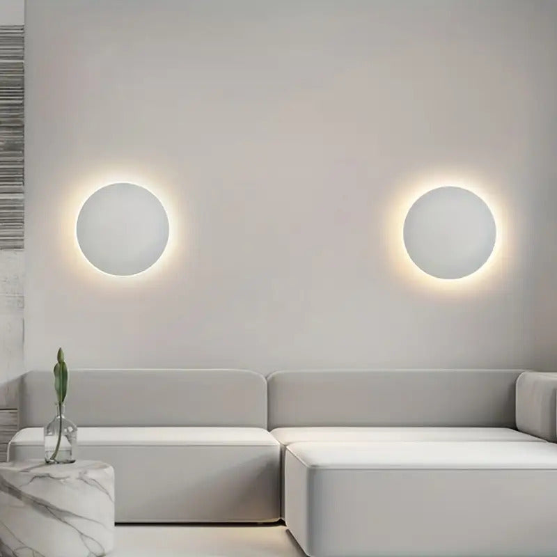 Minimalist Round Halo LED Wall Light