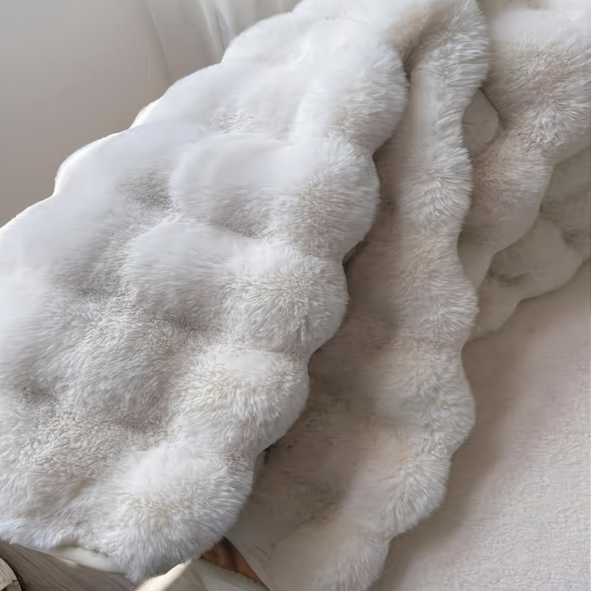 Runder Cloud Comfort Teppich in Bubble-Optik
