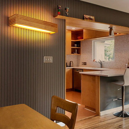 Wooden Acrylic LED Wall Lamp