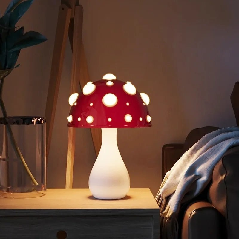 LED-Fliegenpilz-Tischleuchte