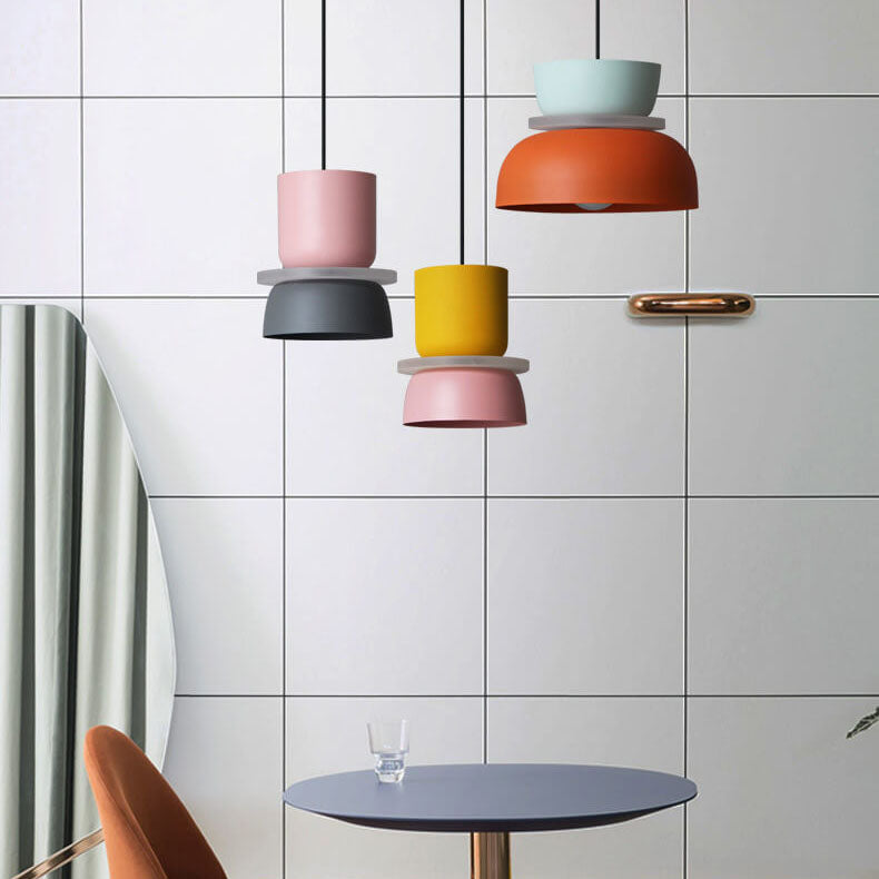 Nordic Two-Tone Macaron Pendant Light