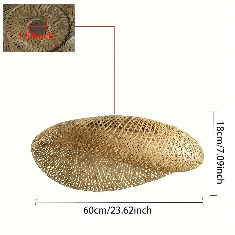 BambooBoho Handwoven Rattan Lampshade