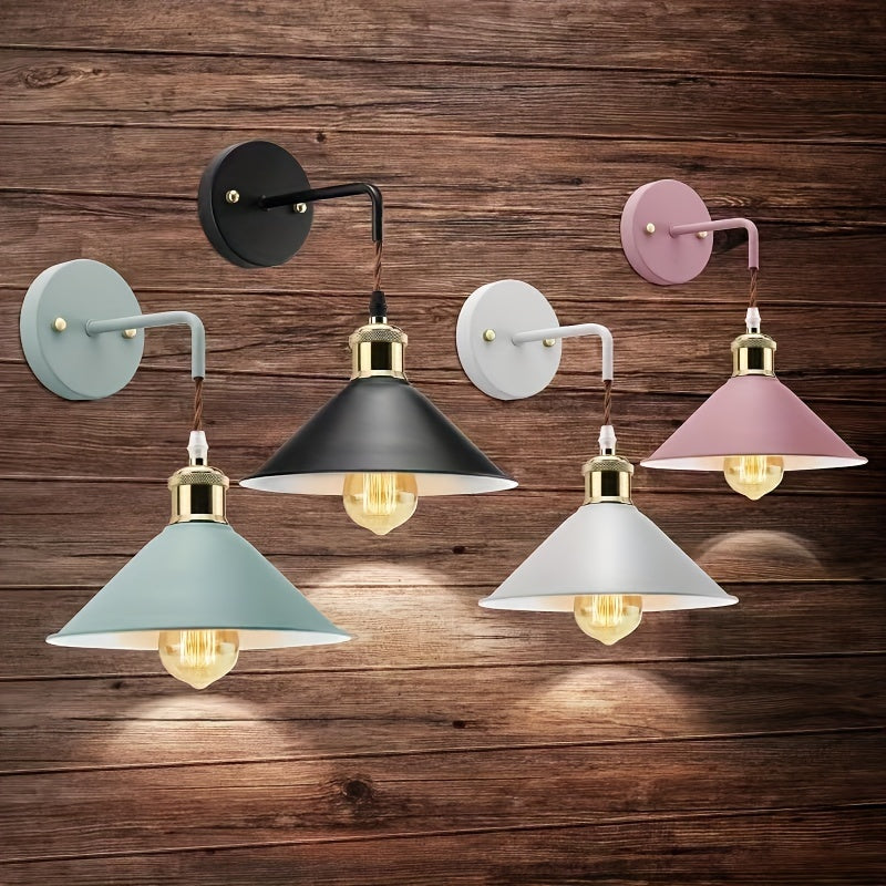 Industrial Metal Wall Sconce (Set of 2)