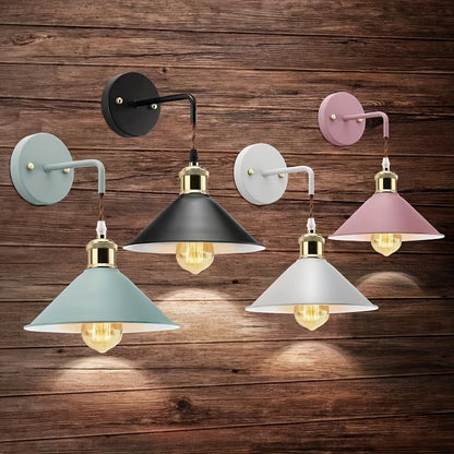 Industrial Metal Wall Sconce (Set of 2)