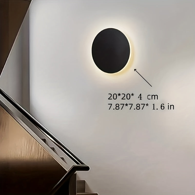 Minimalist Round Halo LED Wall Light