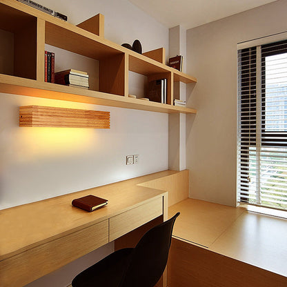 Wooden Acrylic LED Wall Lamp