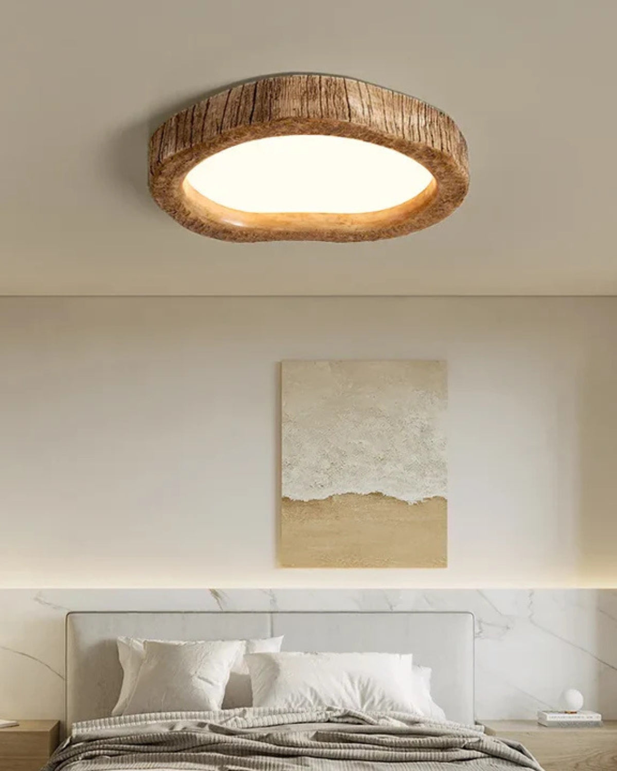 Le Halo Bois Wood-Effect LED Ceiling Light