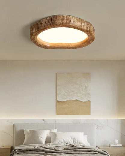 Le Halo Bois Wood-Effect LED Ceiling Light