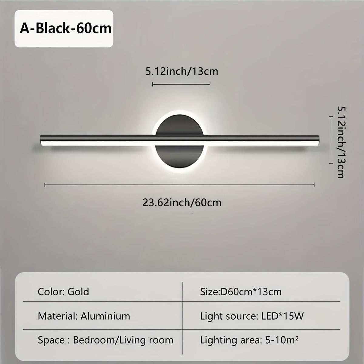 Luxe Linear LED Mirror Wall Light