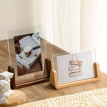 U-förmiger Bilderrahmen aus Acryl & Holz