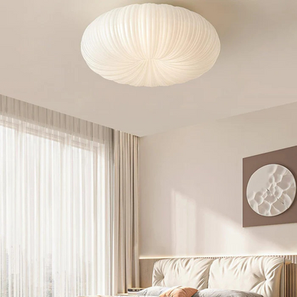 Olara Pleated LED Flush Ceiling Light