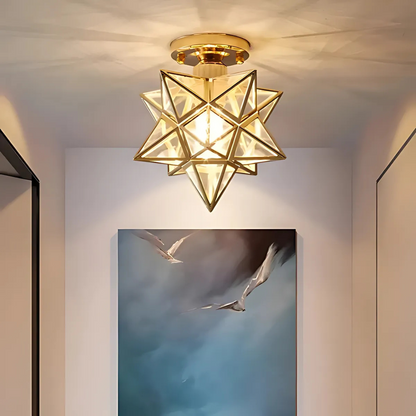 Xelio Geometrische Stern LED-Deckenleuchte