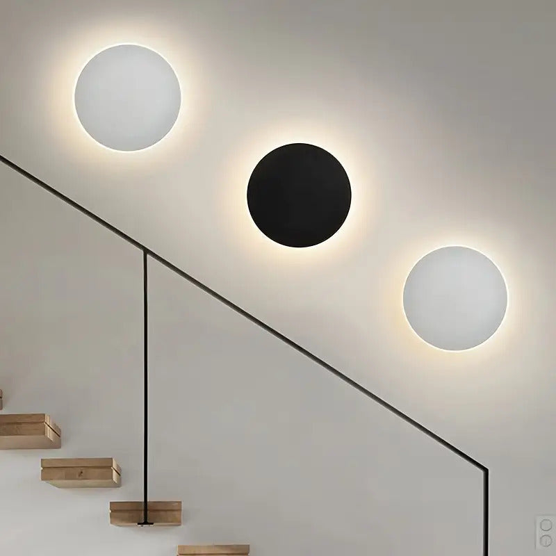 Minimalist Round Halo LED Wall Light