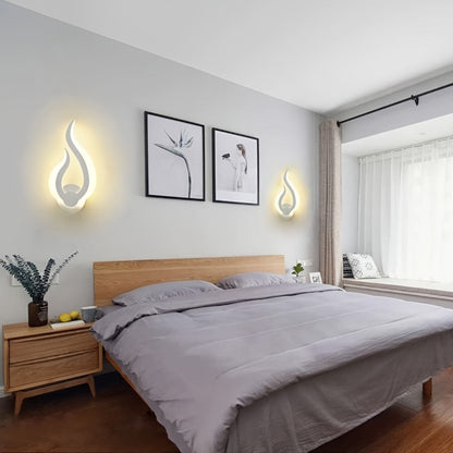 Flame Acrylic 10W LED Wall Light