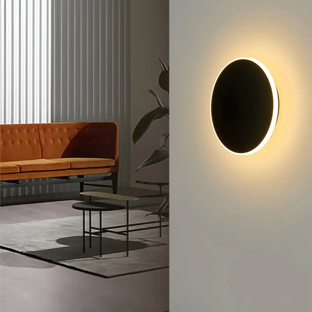 Minimalist Round Halo LED Wall Light
