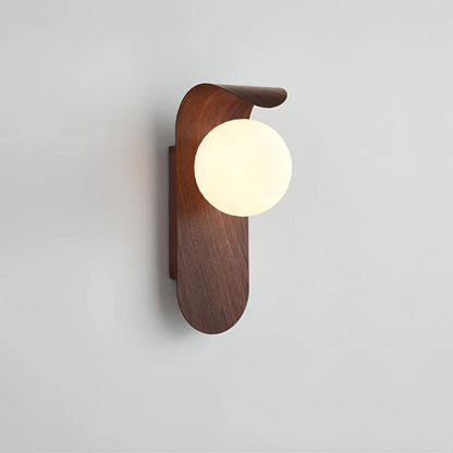 Icar Skandinavische LED-Wandleuchte aus Holz