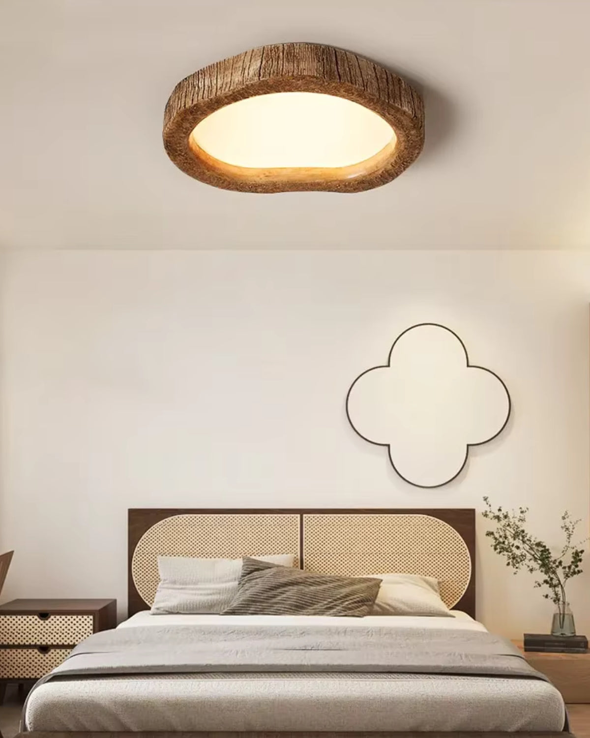 Le Halo Bois Wood-Effect LED Ceiling Light