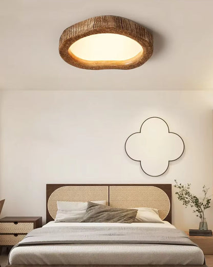 Le Halo Bois Wood-Effect LED Ceiling Light