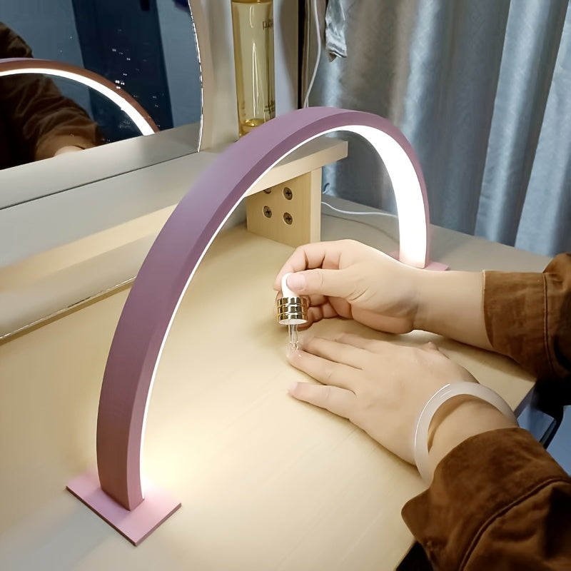 LED-Schreibtischlampe Halbmond