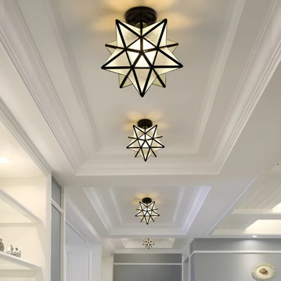 Xelio Geometrische Stern LED-Deckenleuchte