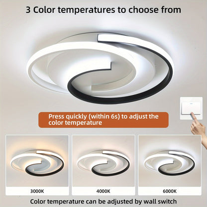 Spiral LED Flush Ceiling Light
