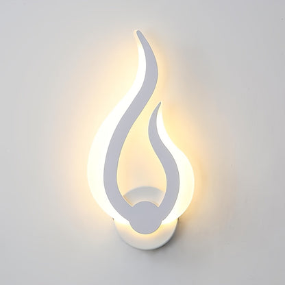 Flame Acrylic 10W LED Wall Light