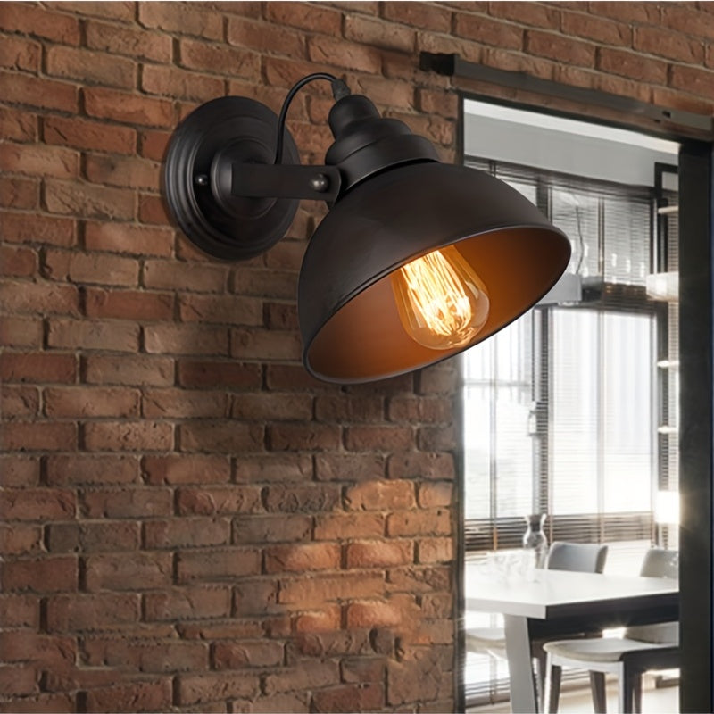 Verstellbare Industrie-Wandleuchte im Vintage-Stil