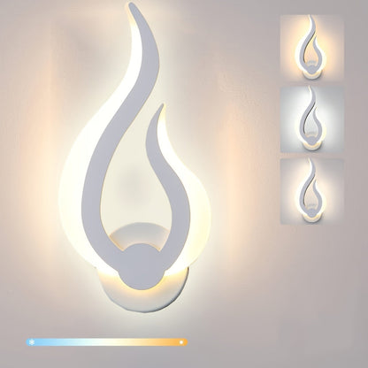 Flame Acrylic 10W LED Wall Light