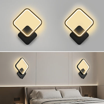 Quadratische dreifarbige LED-Wandleuchte