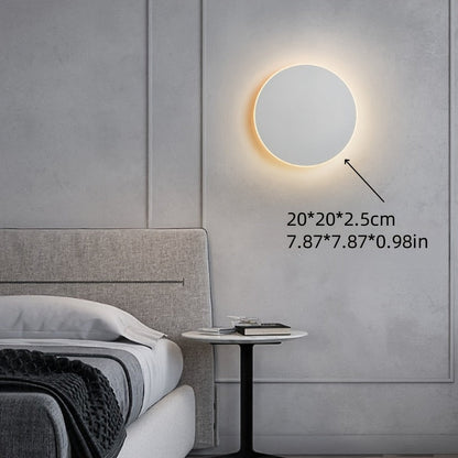 Minimalist Round Halo LED Wall Light