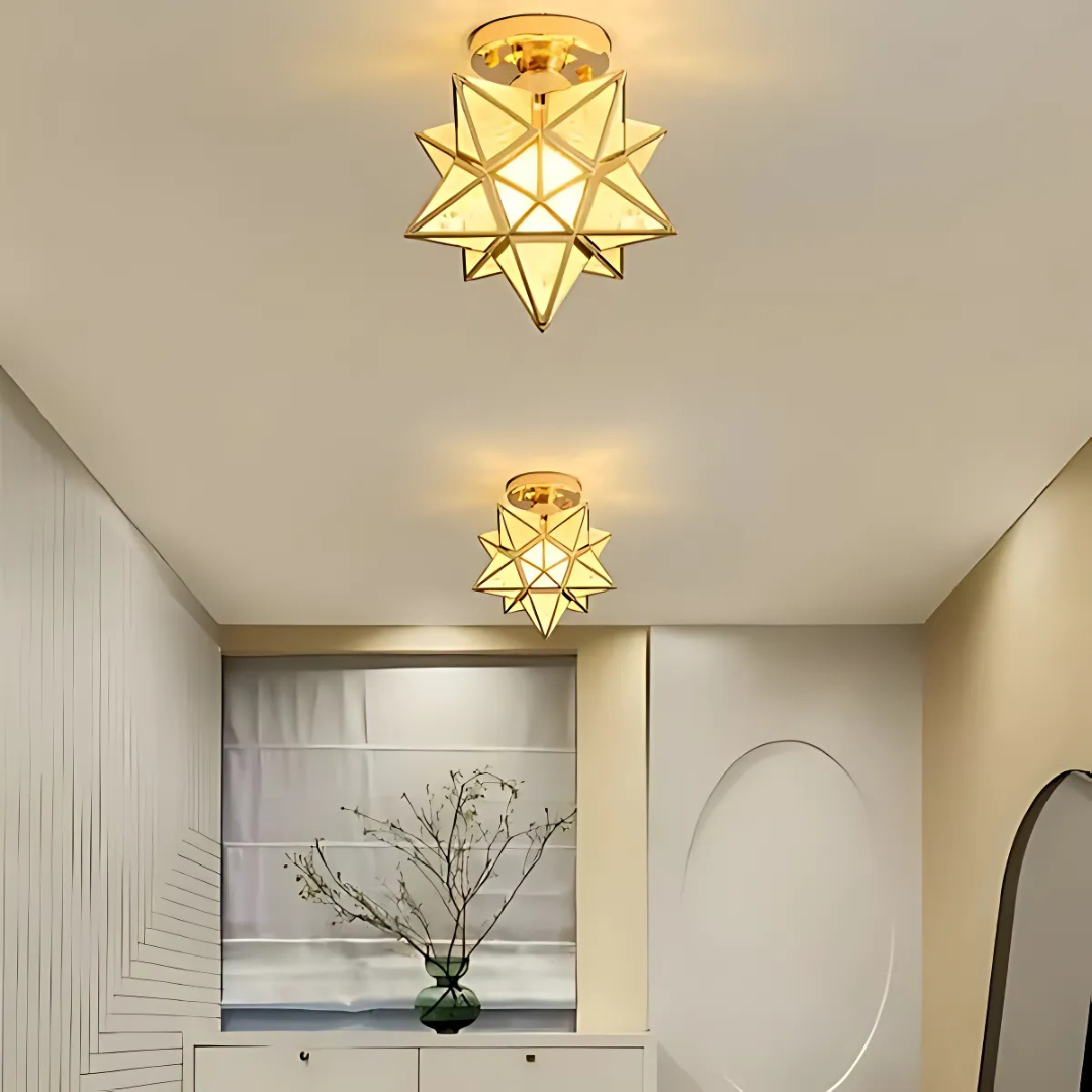 Xelio Geometrische Stern LED-Deckenleuchte