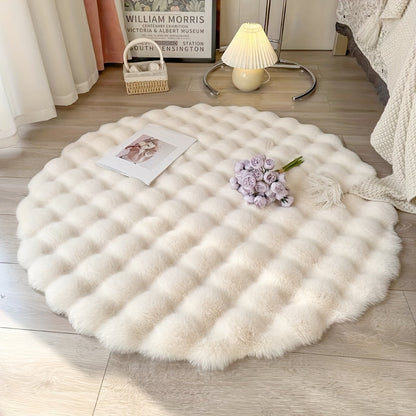 Runder Cloud Comfort Teppich in Bubble-Optik
