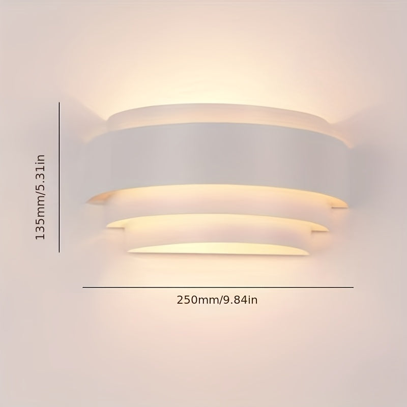 Layered Metal Up & Down Wall Sconce
