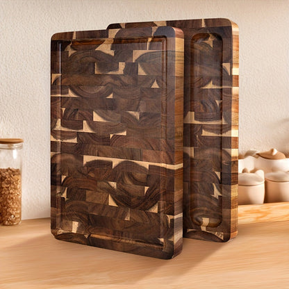 End Grain Acacia Wood Chopping Block